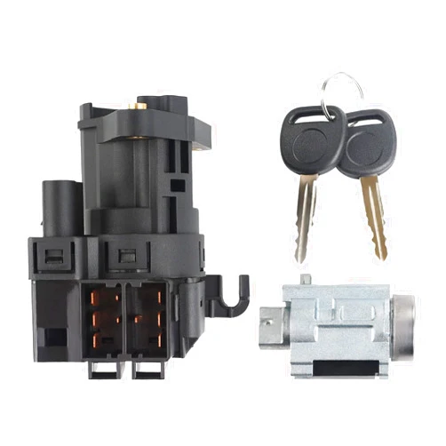 WMPHE Ignition Switch Lock Cylinder with 2 Keys Compatible with 2000-2005 Chevy Impala Chevy Monte,1997-2003 Chevy Malibu,2004-2005 Chevy Classic,Replace OE 12458191,22599340