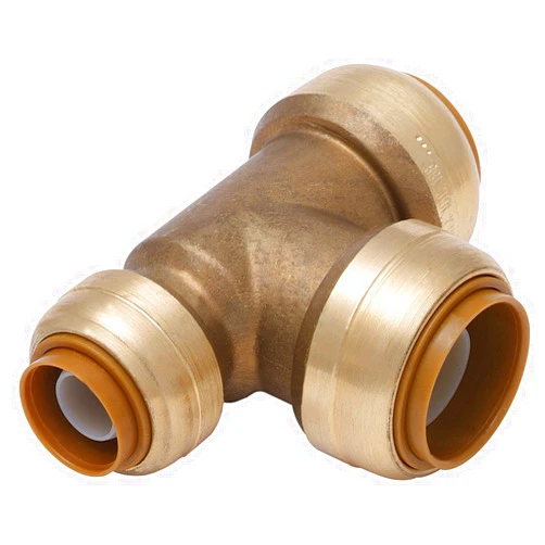 Cash Acme U444A Shark Bite 3/4-by-1/2-by-3/4-Inch Push-Fittings Reducing Tee