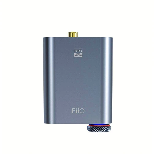 FiiO NEWK3 Amplifier Headphone Amps Portable High Resolution 384kHz/32bit DSD256 USB Type-C Lossless for PC/Laptop/Smartphones/Speaker Home Audio(Titanium)