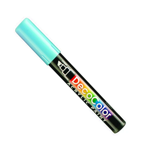 UCHIDA 315-C-10 Marvy Deco Color Chisel Tip Acrylic Paint Marker, Light Blue