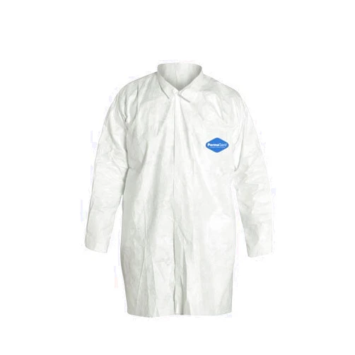 Liberty Glove & Safety 18300XL PermaGard Micro-Porous Film Over SpunBonded Polypropylene Lab Coat, X-Large (Case of 30)