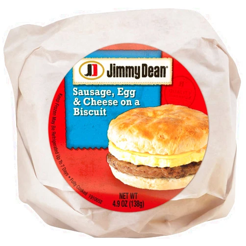 Jimmy Dean Sausage, Egg & Cheese Biscuit, 4.9 oz (12 Count)