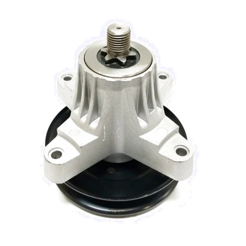 MTD Cub Cadet Yard Man (Aftermarket) Thicker housing Spindle with Pulley - Compatible with: MTD Cub Cadet Yard Machine Spindle 618-0268, 918-0268, 618-0428, 918-0428, 618-0428A, 918-0428A, 918-0428B