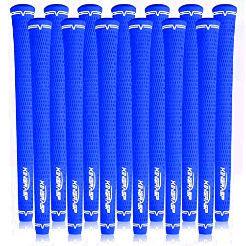KINGRASP Golf Grips, Standard/Mid Size 5 Colors for Choice, Rubber Golf Club Grips Golf Grips Kit