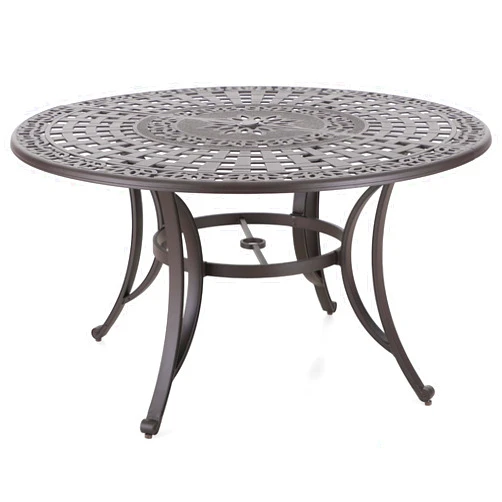 Sophia & William Outdoor Dining Table 6-Person Round Cast Aluminium, Patio Bistro Table with 2.2