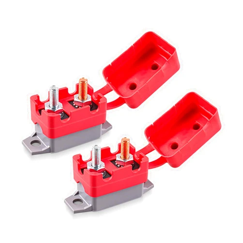 Aikyciu 2 PCS DC 12V - 24V 30Amp Automatic Reset Circuit Breaker for Car, ATV, RV, Ship, Battery Chargers and More（with Cover）