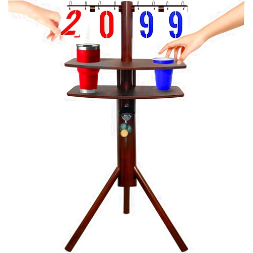 SWOOC Games – Cornhole Score Keeper & Other Yard Games – Weather Resistant – Cornhole Scoreboard with Drink Holder & Bottle Opener & Magnetic Cap Catch – Cornhole Accessories – Corn Hole Score Boards