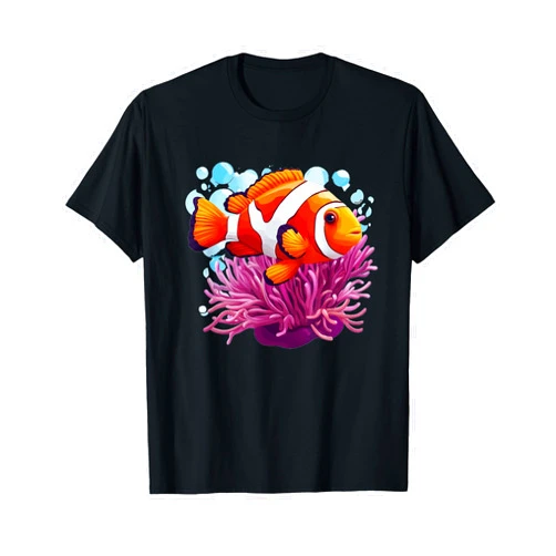 Clownfish with Sea Anemone Dancing Clownfish in the Sea Anemone T-Shirt