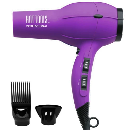 Hot Tools Pro Artist 1875W Turbo Ionic Dryer | Smooth, Frizz Free Blowouts (Purple)