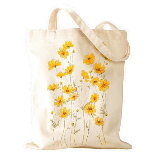 Miss Adola Aesthetic Canvas Tote Bag with Pattern for Women Gift Sturdy Cotton Tote Bag for Vacation, Shopping, Grocery
