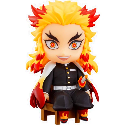 Good Smile Company Good Smile Demon Slayer: Kimetsu no Yaiba: Kyojuro Rengoku Nendoroid Swacchao! Action Figure, Multicolor