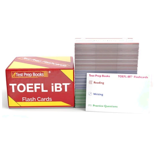 Test Prep Books TOEFL iBT Study Cards: TOEFL Preparation 2026-2027 with Practice Test Questions [Full Color Cards]