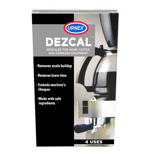 Urnex Descaling Powder Solution - 4 Uses - Activated Scale Remover for use with Keurig 1.0/2.0, Home Coffee and Espresso Machines, Kettles, Garment Steamers