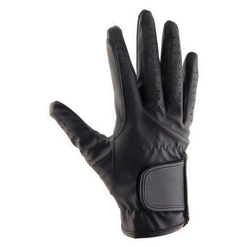 Allness Leather Adults Men Gents Horse Equestrian Polo Bike Bicycle Riding Black Gloves