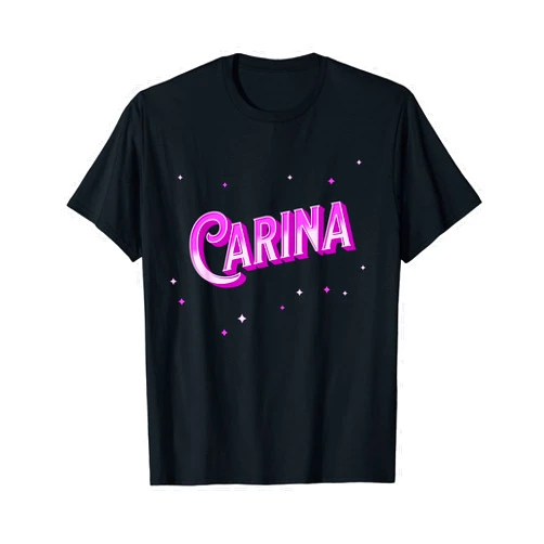 Carina Name Mädchen und Frauen Carina Name Personalised T-Shirt