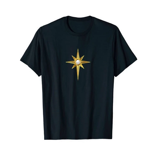 Magic symbols signs and runes by Anne Mathiasz Star of elf, badge, light, elves, queen, warrior, fantasy T-Shirt