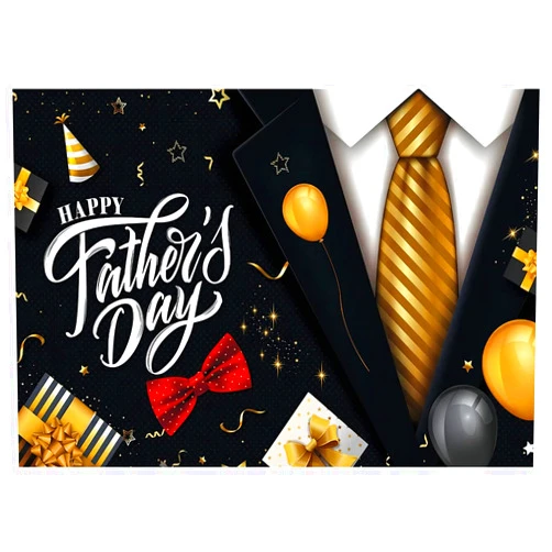 YYNXSY Happy Father's Day Photography Backdrop Black Tuxedo Black Suit Blue Stripes Tie White Shirts Father's Day Background Dad Grandpa Birthday Party Decoration Photo Studio Prop10X10FT YY-9504…