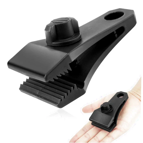 AMURS 30PCS Upgrade Large Tarp Clips Heavy Duty Lock Grip Tarp Clamps Thumb Screw Tent Clamps with 100 Pcs Zip Cable Ties for Swimming Pool Cover Awnings Outdoor Camping Caravan Canopies Car Covers