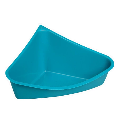 Lixit Corner Litter Pan for Ferrets, Rabbits, Rats, Guinea Pigs and Other Small Animals. (Blue Pack of 1)