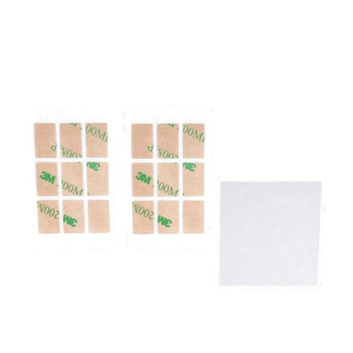 Baffo Double Sided Adhesive Stickers for Privacy Screen Privacy Filter Replacement Set of Double Side Sticky Tab Attachment for Laptop or Computer Monitor Privacy Filter with a Cleaning Cloth