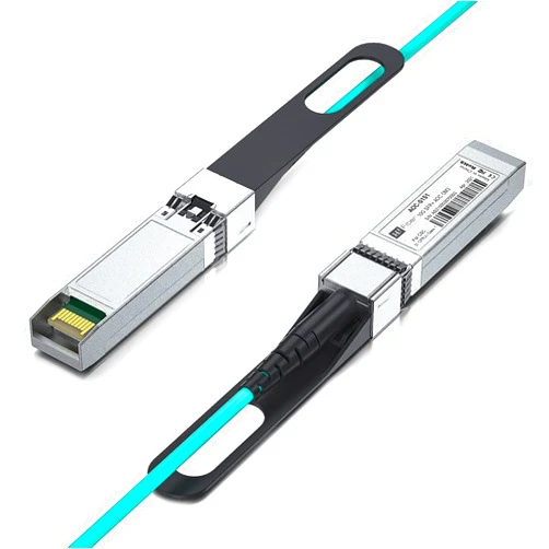 H!Fiber.com H!Fiber 10G SFP+ AOC Cable, 10Gb SFP+ to SFP+ Active Optical Fiber Cable, OM3 Multimode MMF Fiber Assemblies with SFP+ for Cisco SFP-10G-AOC2M, Ubiquiti UniFi, Supermicro, Mikrotik, 2m (6.6ft)