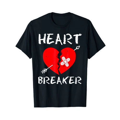 Adorable Heartbreaker Love Gift T-Shirt Valentine's Heart Breaker Gift T-Shirt For Lovers T-Shirt