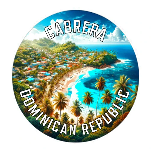R and R Imports Cabrera Dominican Republic Souvenir Die Cut Flat Magnet 4-Inch