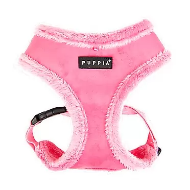 Puppia Terry Harness A - Black - L Large PINK