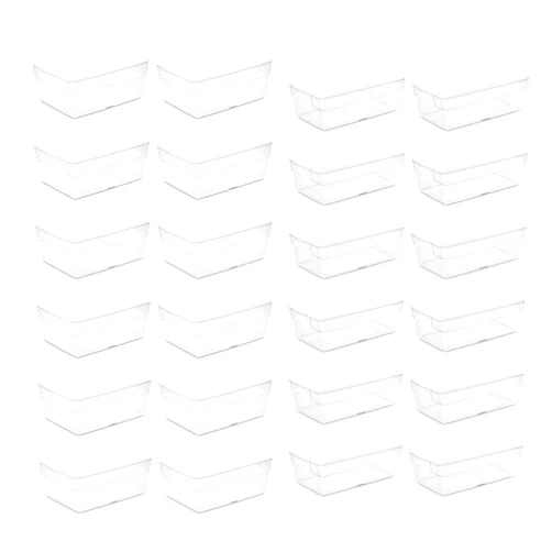 Sterilite 6 Quart Clear Multipurpose Plastic Storage Tote, 12 Pack, & 16 Quart Clear Multipurpose Plastic Storage Tote, 12 Pack for Home Organization