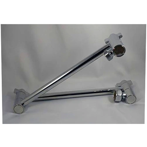 Supershowers.com Double Locking Brass Shower Extension Arm - Chrome
