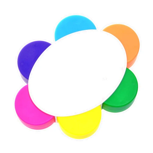 Cosmos Petals Highlighter Flower Shape Cute Fluorescent Colors Watercolor Pen Multi Colors