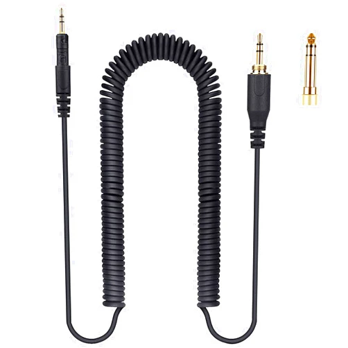 FAAEAL ATH-M50x Replacement Audio Cable,Coiled AUX Cord Compatible with Audio-Technica ATH-M40x M60x M70x Wired Headphones with 6.35mm (1/4