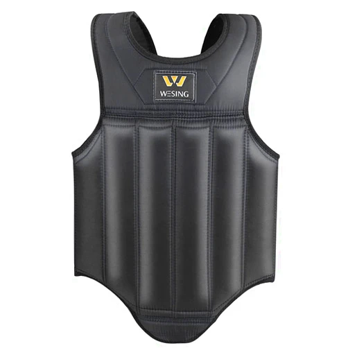 W WESING Wesing Martial Arts Muay Thai Boxing Chest Protector MMA Sanda Chest Guard