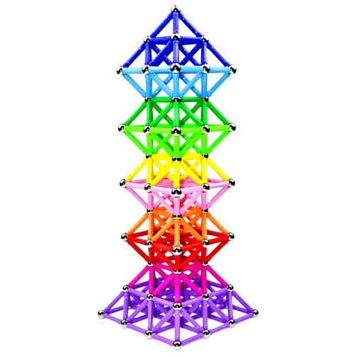 Beicarin 204 Pcs Magnetic Building Sticks Blocks Toys, 2.3