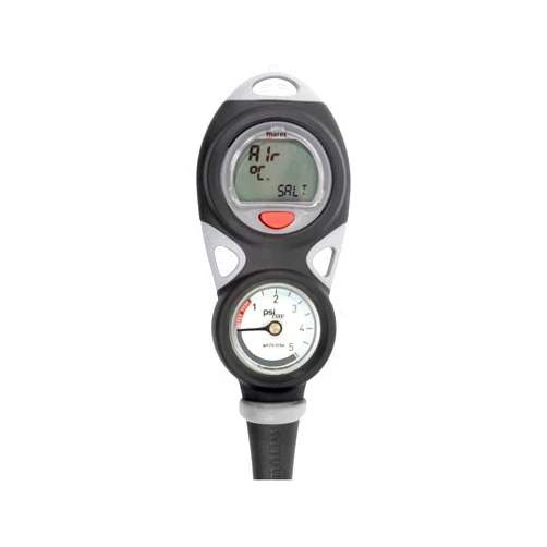 MARES Mission Puck 2 Dive Computer Console for Scuba Diving | Includes Puck Computer and Compact Pressure Gauge (414420)