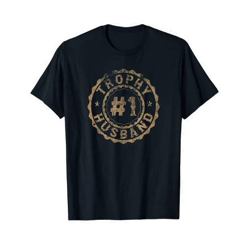 Funny Husband Apparel Emporium Trophy Husband Rosettes Distressed Husband T-Shirt