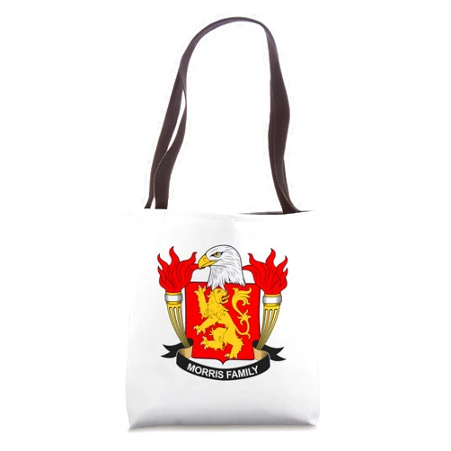 Family Crest and Coat of Arms clothes and gifts Morris Coat of Arms - Family Crest Tote Bag