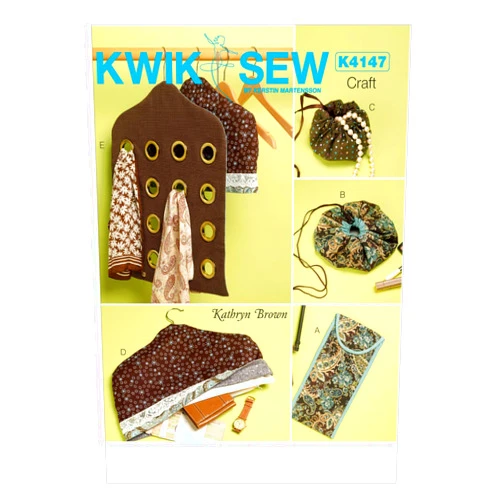 KWIK-SEW PATTERNS K4147 Travel Accessories, One Size