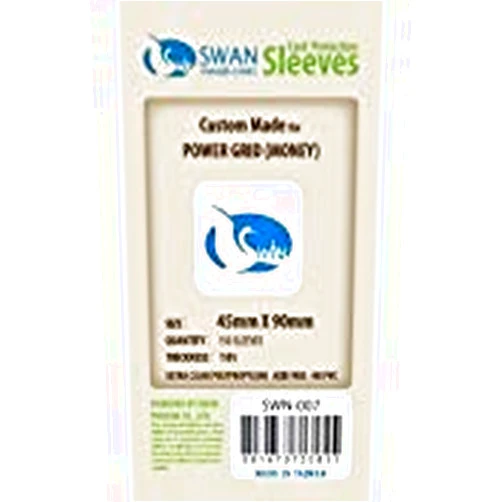 Swan Card Sleeves (45x90mm) - 150 Thin Power Grid (Money)