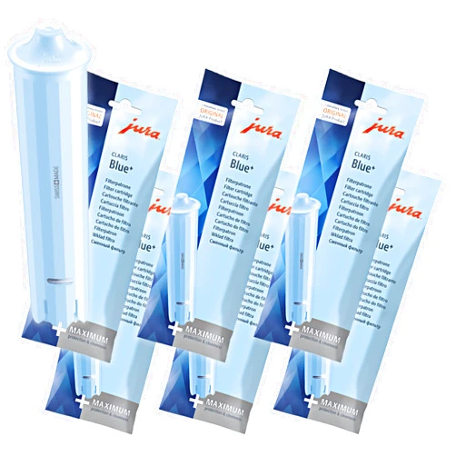 Jura 24228 Filter Cartridge Claris Blue+ Water Filter - Pack of 6
