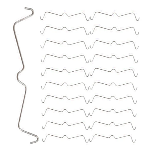 Angoily Metal Pegboard Hangers 100PCS Stainless Steel Pegboard Hook Locks Peg Locks Fixer Peg Board Hook Accessories, Peg Board Display Hook Clips Organizer Pegboard Retail Display