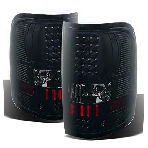 AKKON - For 04-08 Ford F150 F-150 Pickup Truck Styleside Model Black Smoked LED Tail Lights Brake Lamps Pair