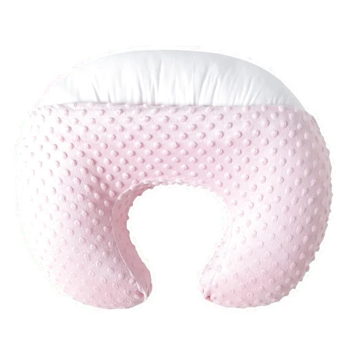 DONOMILO Nursing Pillow and Positioner Breastfeeding and Bottle Feeding, Propping Baby, Tummy Time, Sitting Support for Baby Boy Baby Girl, with Removable Dots Cover (Blushing Bride)