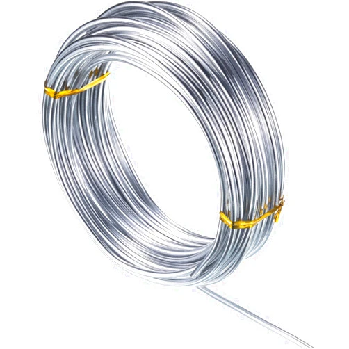 TecUnite Aluminum Craft Wire for Sculpting Armature Bendable Craft Wire for DIY Jewelry Making (1 Roll,Silver,10 M x 2 mm)