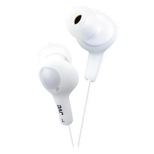 JVC HAFX5W Gumy Plus Inner Ear Headphones (White)