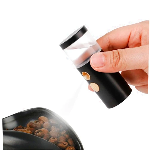 watchget 20ml Cylindrical Coffee Bean Atomizer Rdt Sprayer for Reducing Coffee Powder Static, Portable Electric Nano-Atomizer Rechargeable Espresso Sprayer, Black