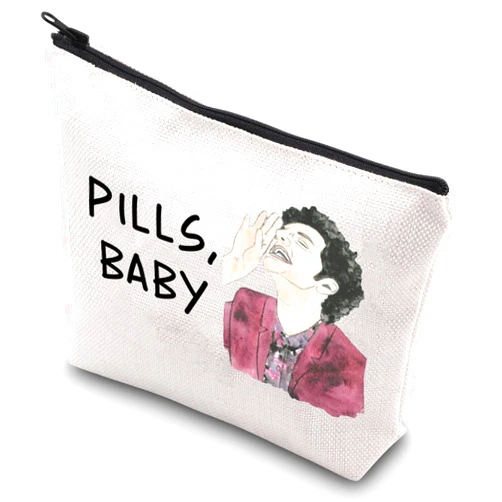G2TUP John Raffio ParksRec Travel Cosmetic Bag Funny Recreation TV Show Gifts Pills Baby Zipper Pouch (Pills Baby Cosmetic Bag)