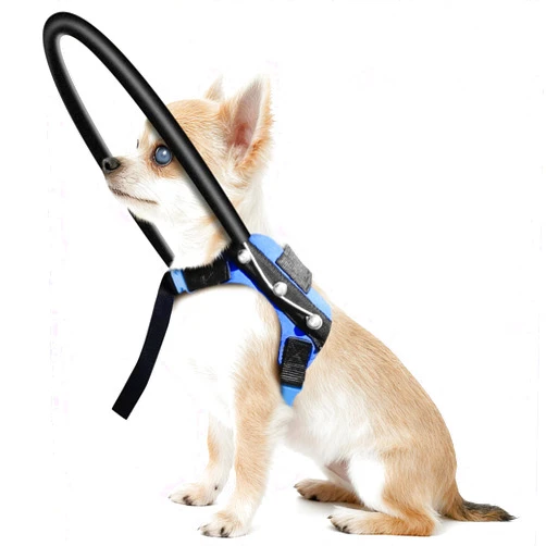 LetPetRun Blind Dog Halo Harness, Protective Collar and Guiding Device for Blind Dogs, Adjustable Confidence-Building Harness, Safe Navigation Aid for Pets (XXXS)