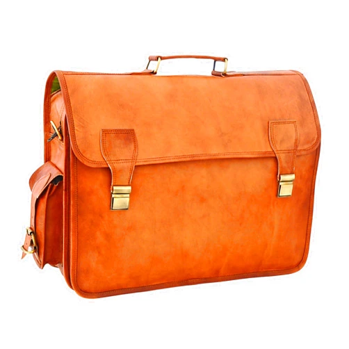 Jony Vintage Leather Messenger Bag for Men 18 inch Full Grain Leather Laptop Bag Vintage Crossbody Shoulder Office Satchel Brown Briefcase