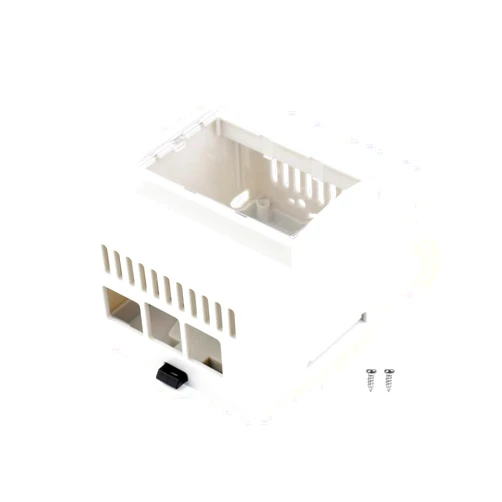 Waveshare DIN Rail ABS Case for Raspberry Pi 5, Large Inner Space, Injection Moduling
